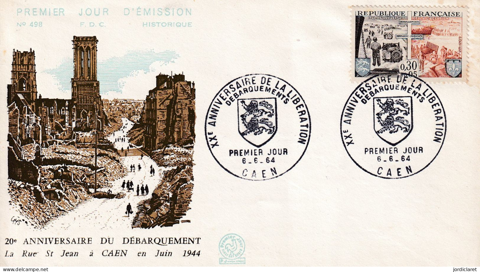 FDC 1964 CAEN - 1960-1969