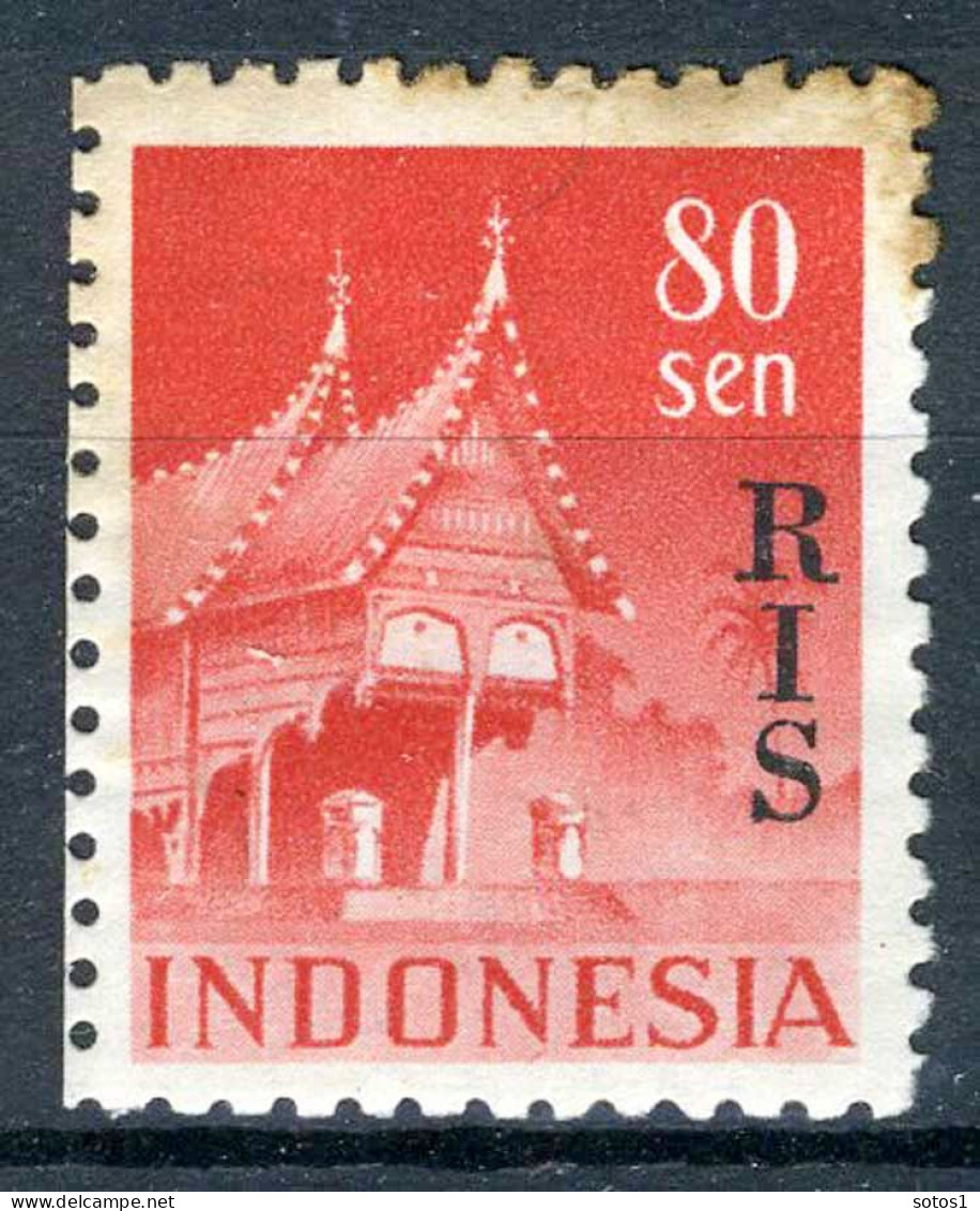 INDONESIE: ZB 57 MH 1950 Zegels Overdrukt Met R.I.S. - Indonesia