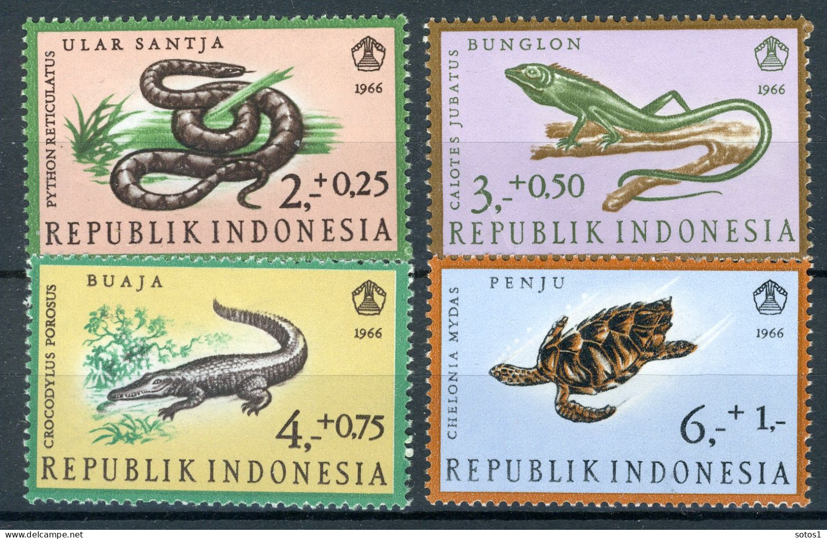 INDONESIE: ZB 559/562 MH 1966 9de Sociale Dag -3 - Indonesia