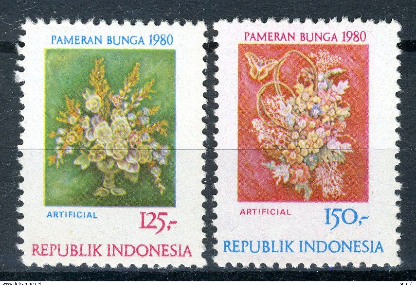 INDONESIE: ZB 990/991 MNH 1980 Tweede Nationale Bloemententoonstelling -1 - Indonesia