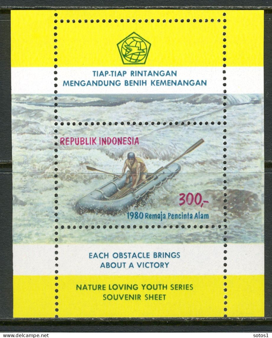 INDONESIE: ZB 987 MNH Blok 40 1980 Natuur Houdende Jeugd -3 - Indonesia