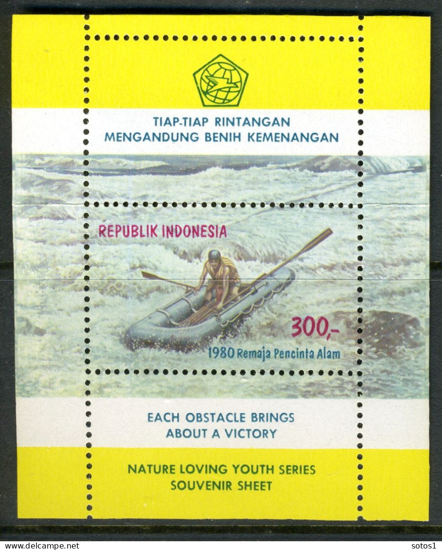 INDONESIE: ZB 987 MNH Blok 40 1980 Natuur Houdende Jeugd -4 - Indonesia