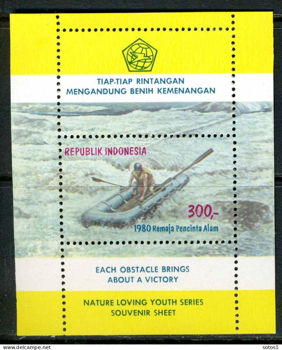 INDONESIE: ZB 987 MNH Blok 40 1980 Natuur Houdende Jeugd -2 - Indonesia