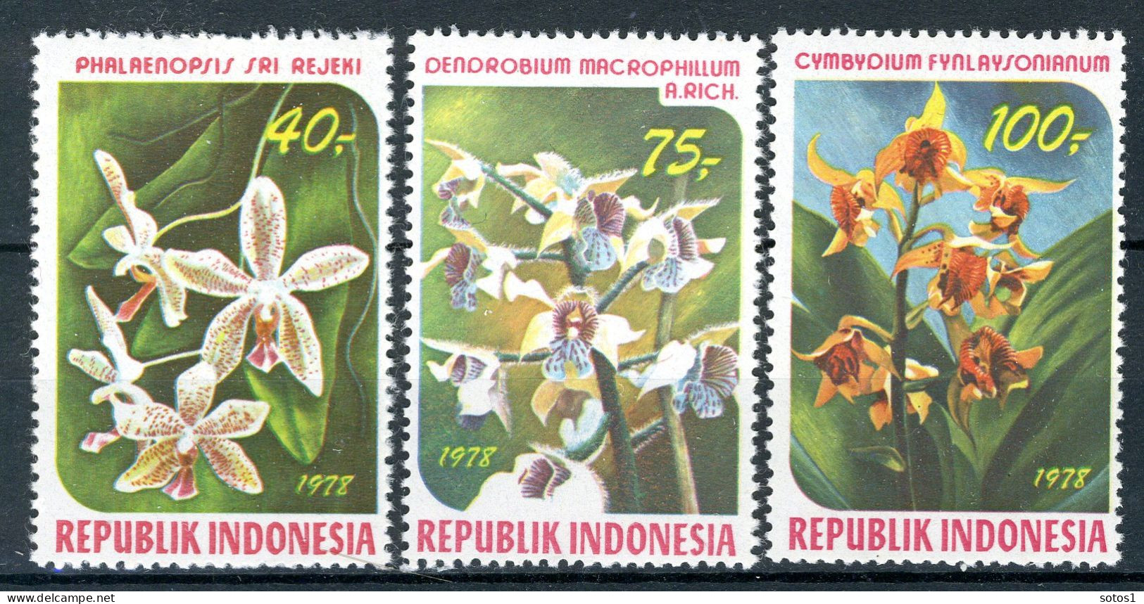 INDONESIE: ZB 937/939 MNH 1978 Indonesische Orchideën -1 - Indonésie