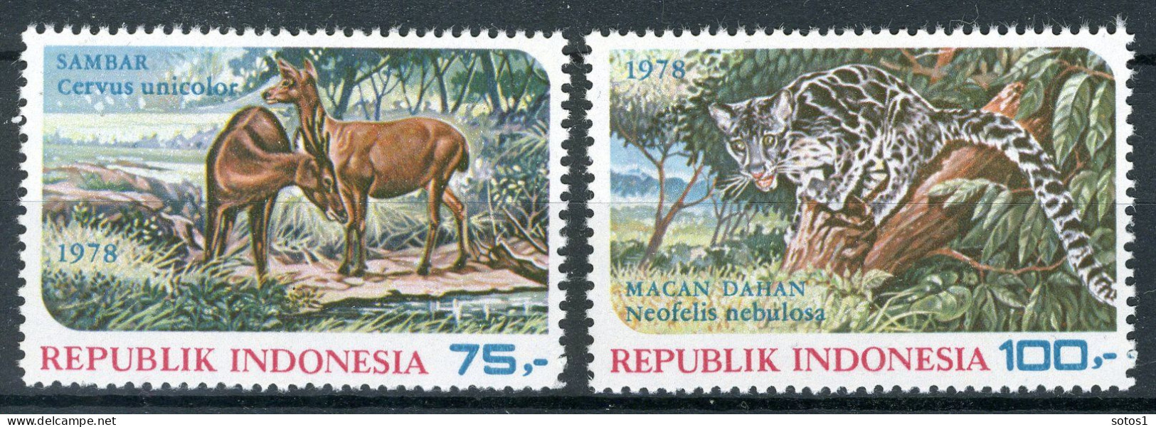 INDONESIE: ZB 935/936 MNH 1978 Beschermde Dieren - Indonesia