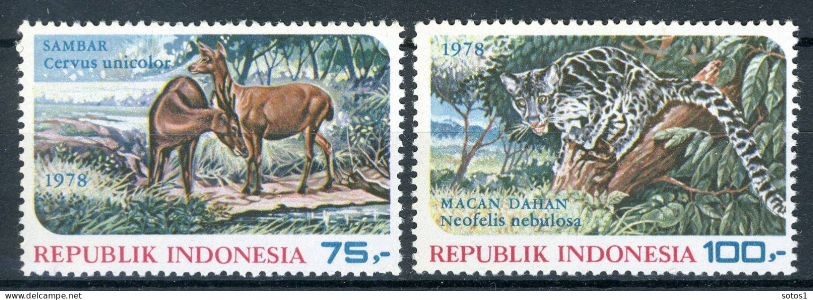 INDONESIE: ZB 935/936 MNH 1978 Beschermde Dieren -2 - Indonesië