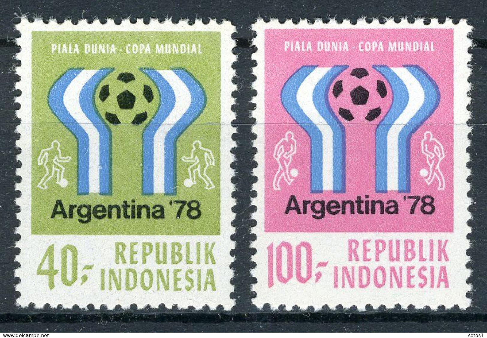 INDONESIE: ZB 918/919 MNH 1978 Wereldkampionschappen Voetbal Argentinië -1 - Indonésie