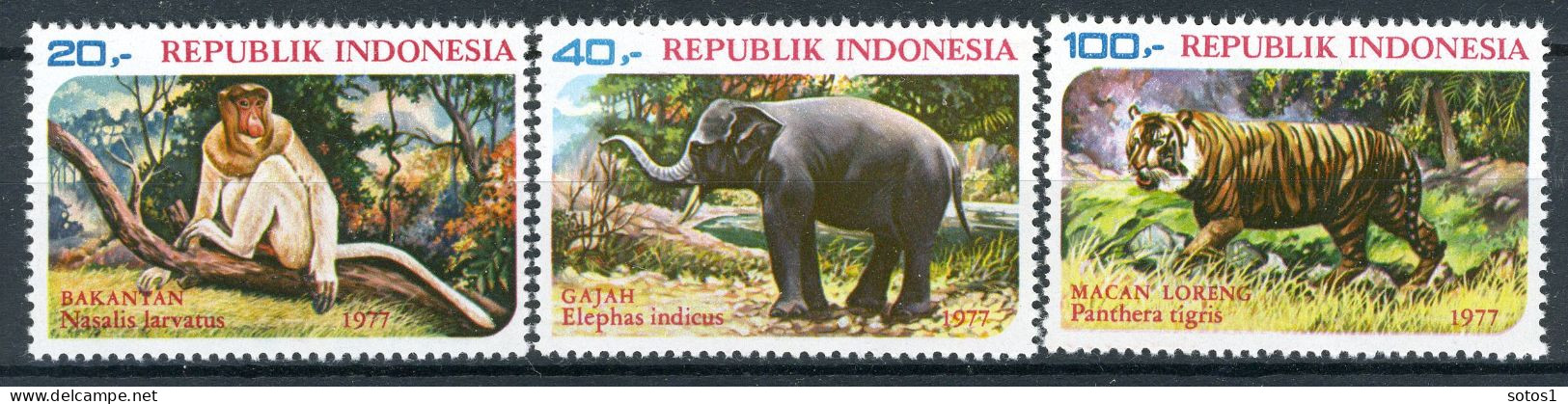 INDONESIE: ZB 908/910 MH 1977 Beschermde Dieren - Indonésie