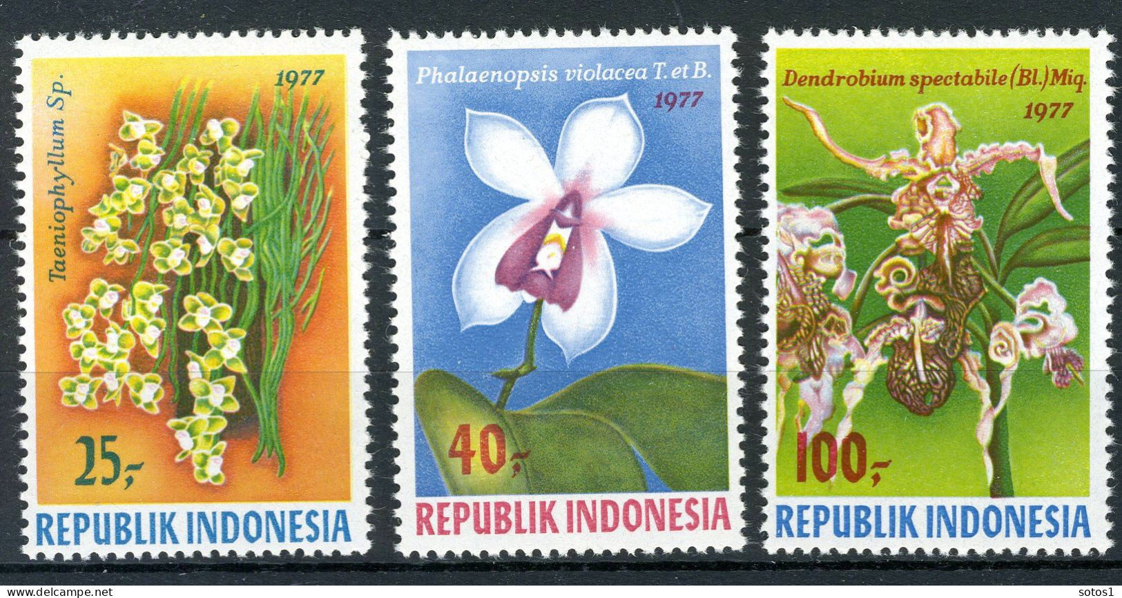 INDONESIE: ZB 901/903 MNH 1977 Indonesische Orchideën - Indonesia