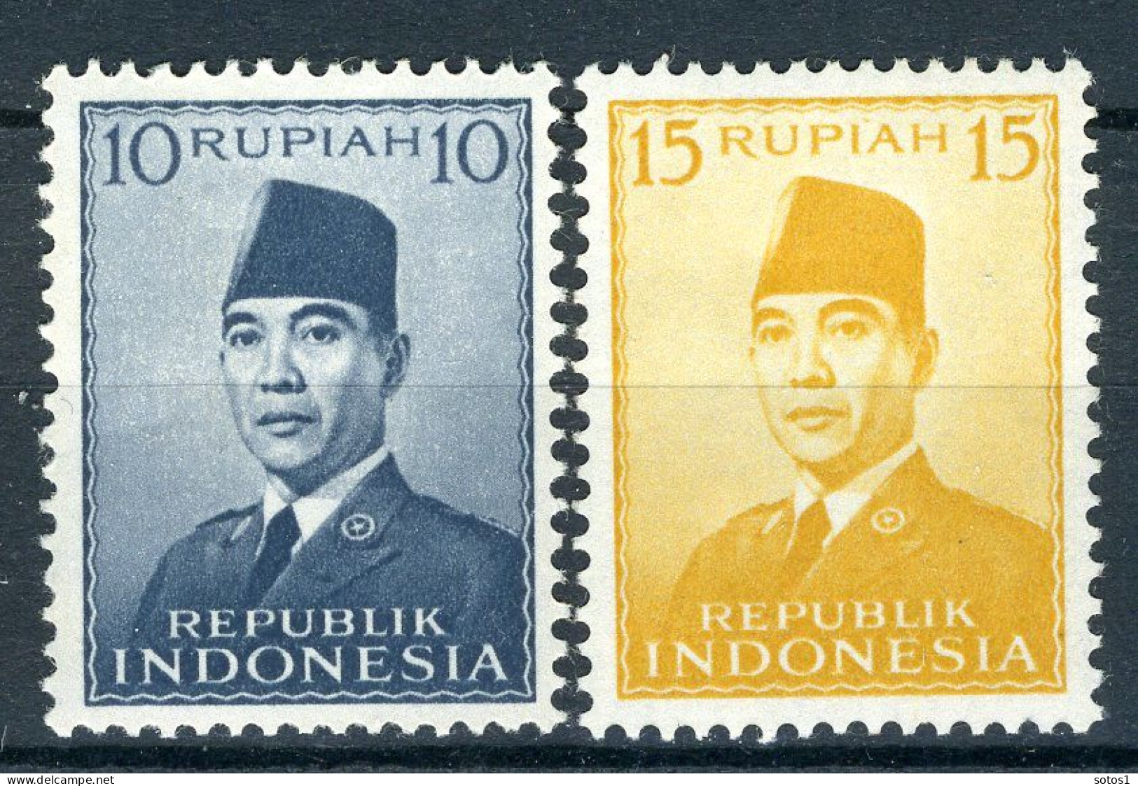 INDONESIE: ZB 90/91 MNH 1951 President Soekarno -2 - Indonésie