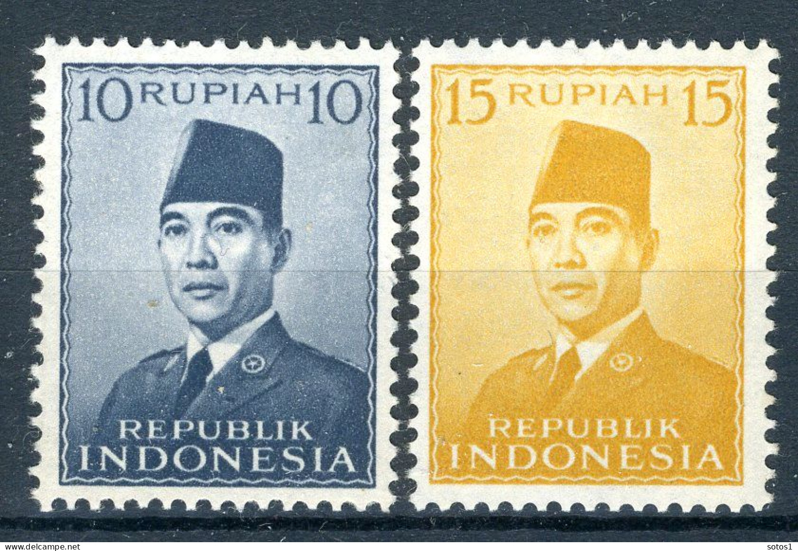 INDONESIE: ZB 90/91 MNH 1951 President Soekarno - Indonesia