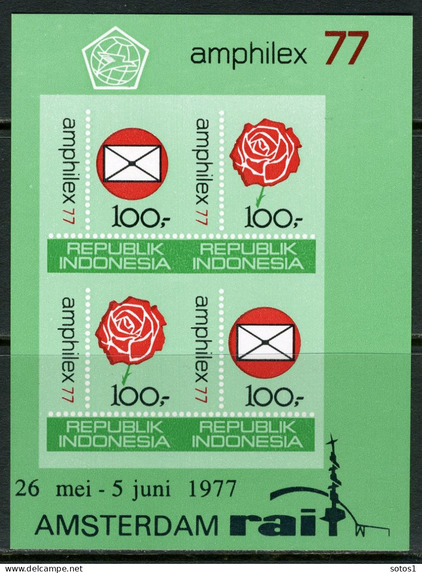 INDONESIE: ZB 887/888 MNH Blok 24/25 1977 Postzegeltentoonstelling Amphilex -3 - Indonésie