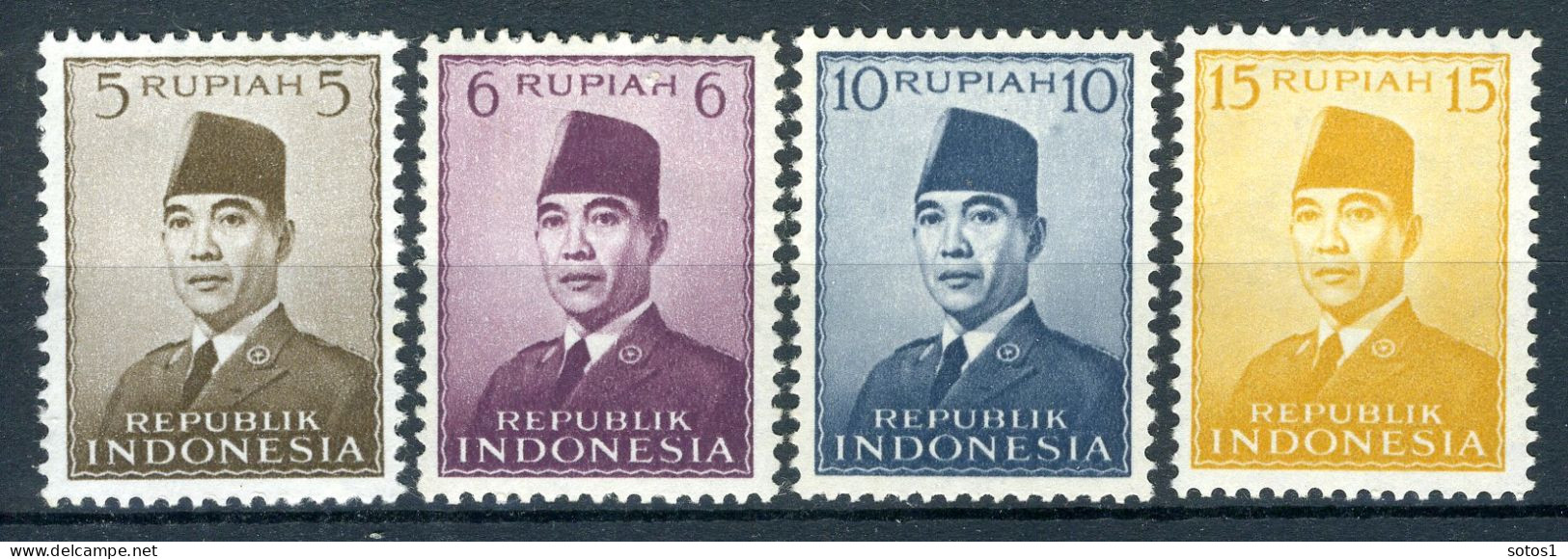 INDONESIE: ZB 88/91 MNH 1951 President Soekarno - Indonesië