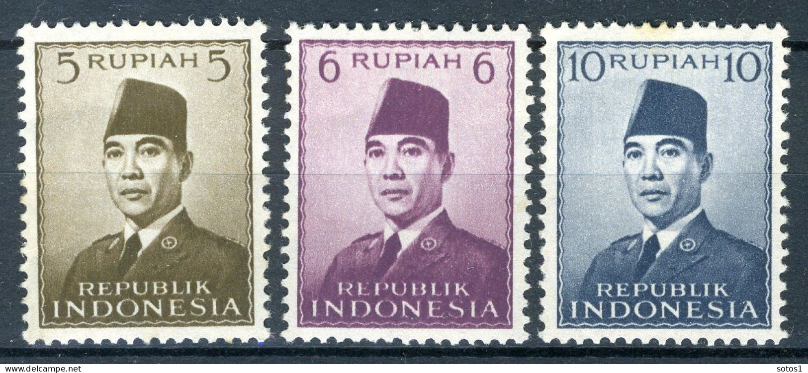 INDONESIE: ZB 88/90 MH 1951 President Soekarno - Indonésie