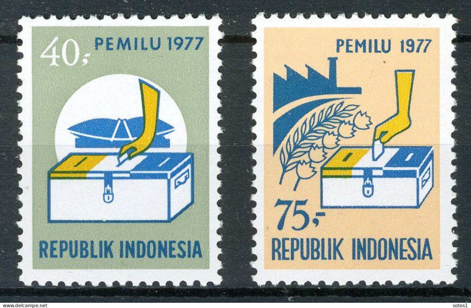 INDONESIE: ZB 872/873 MNH 1977 Algemene Verkiezingen - Indonésie