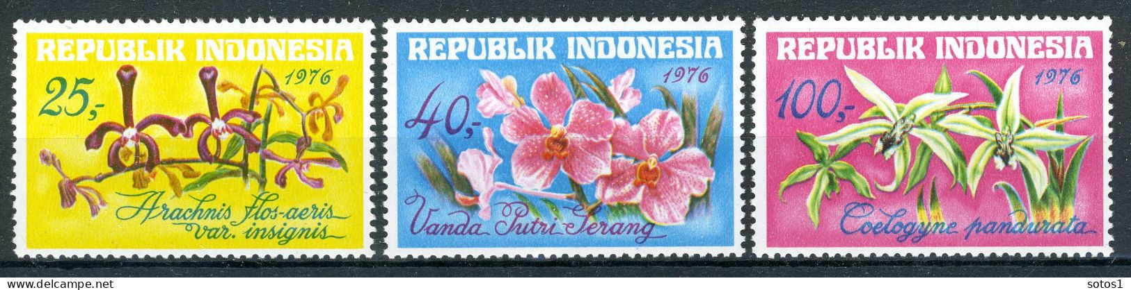 INDONESIE: ZB 859/861 MNH 1976 Indonesische Orchideën -2 - Indonesia