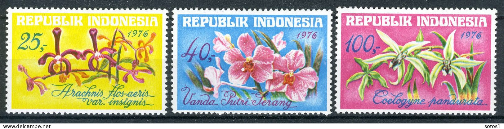 INDONESIE: ZB 859/861 MH 1976 Indonesische Orchideën - Indonesia