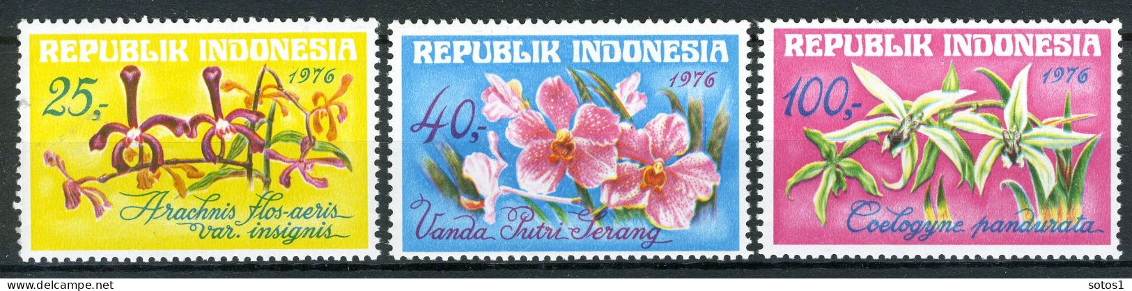 INDONESIE: ZB 859/861 MNH 1976 Indonesische Orchideën -1 - Indonésie