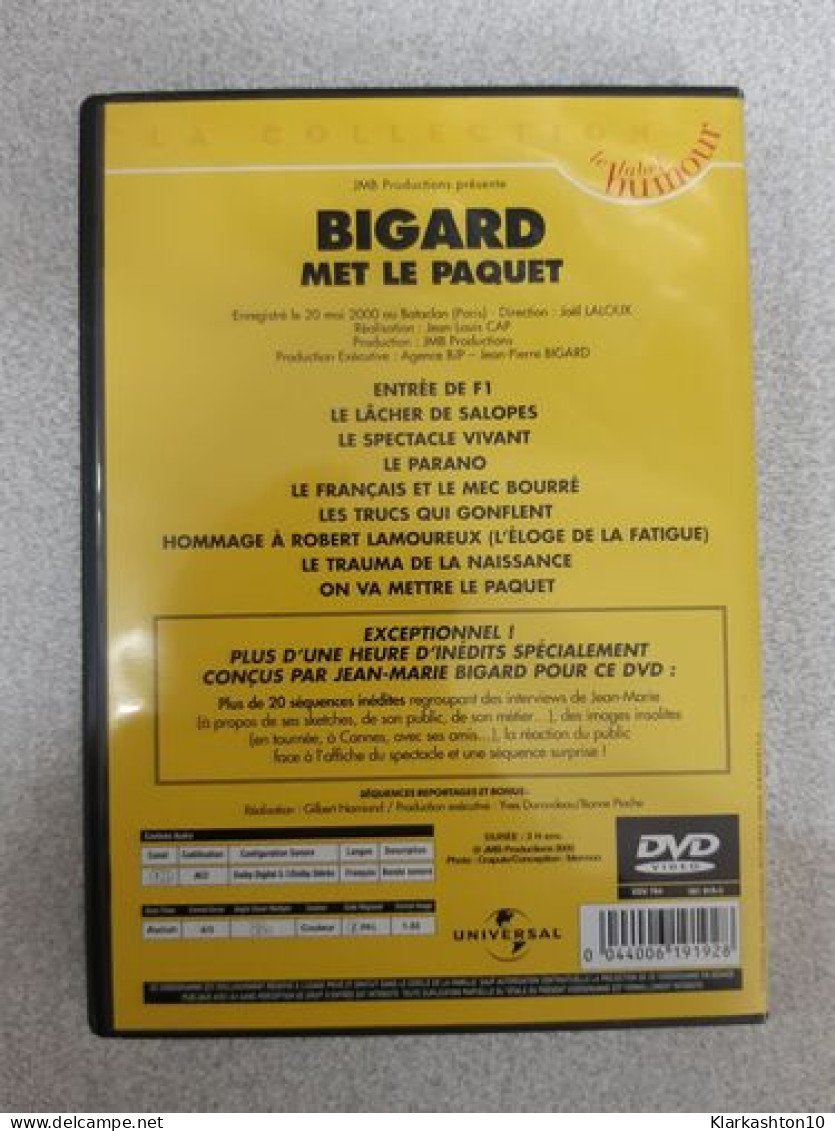 DVD Sketches - Bigard Met Le Paquet - Other & Unclassified