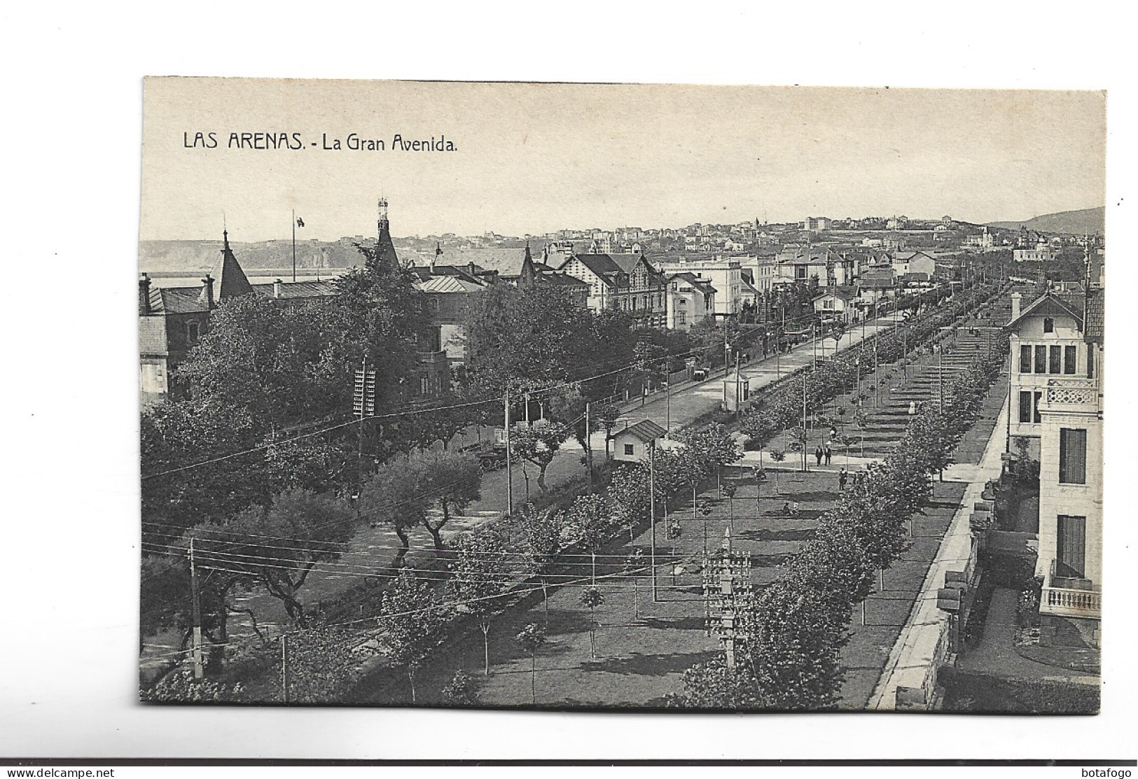 CPA  LAS ARENAS ,LA GRAN AVENIDA - Vizcaya (Bilbao)