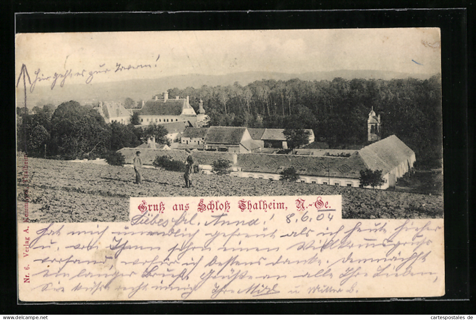 AK Kapelln An Der Perschling, Blick über Wiese Zum Schloss Thalheim  - Other & Unclassified