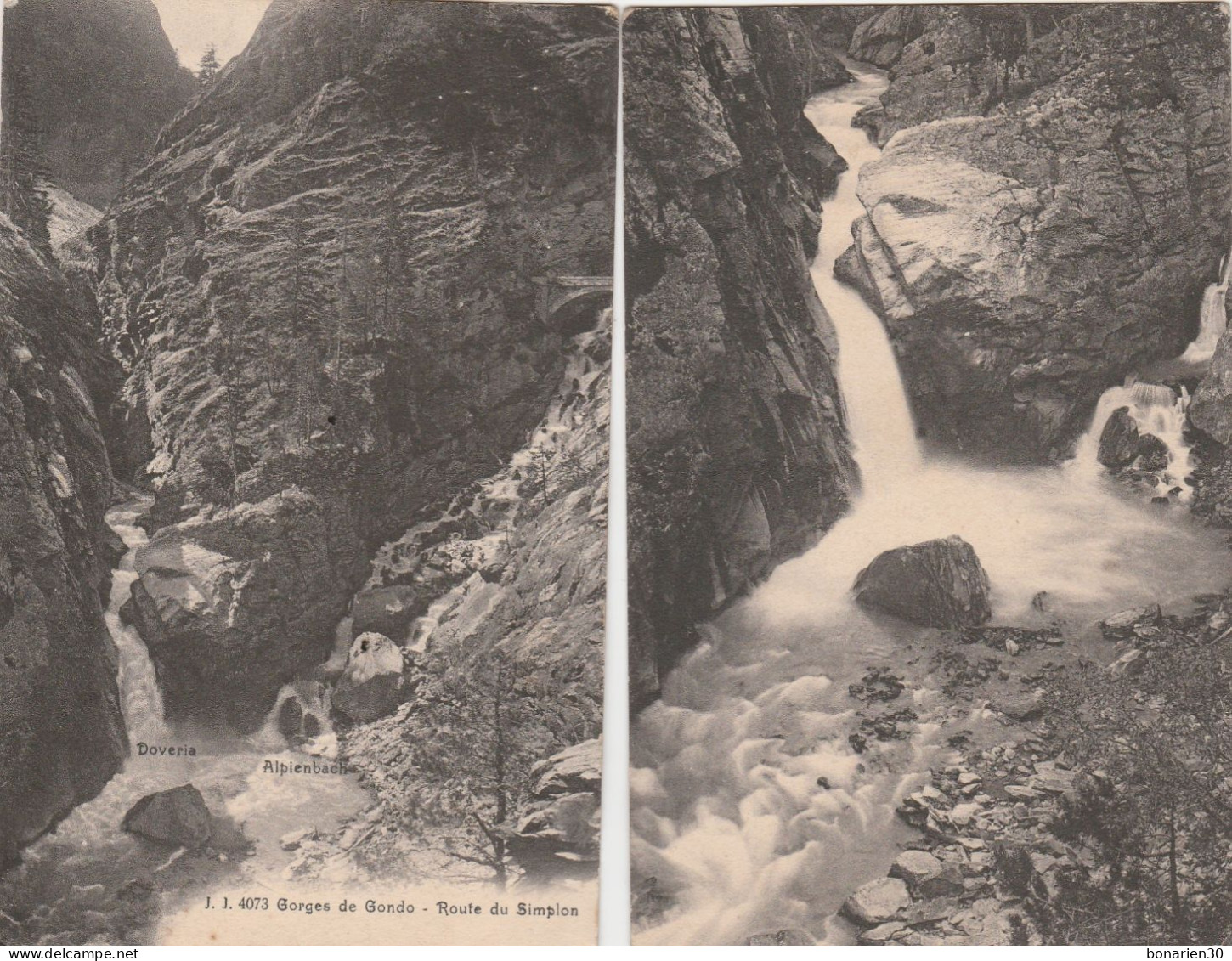 2 CPA SUISSE GORGES DE GONDO RTE DE SIMPLON CASCADES - Other & Unclassified