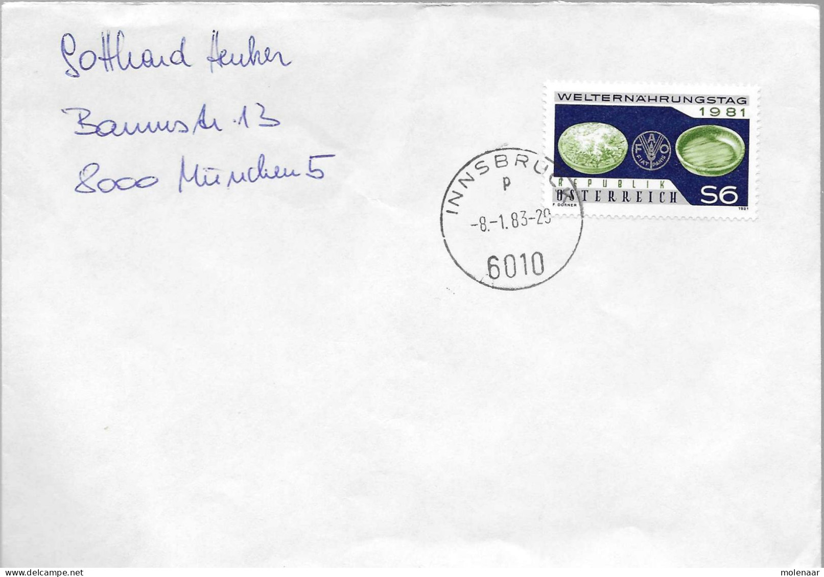 Postzegels > Europa > Oostenrijk > 1945-.... 2de Republiek > 1981-1990 > Brief Met No. 1731 (17734) - Cartas & Documentos
