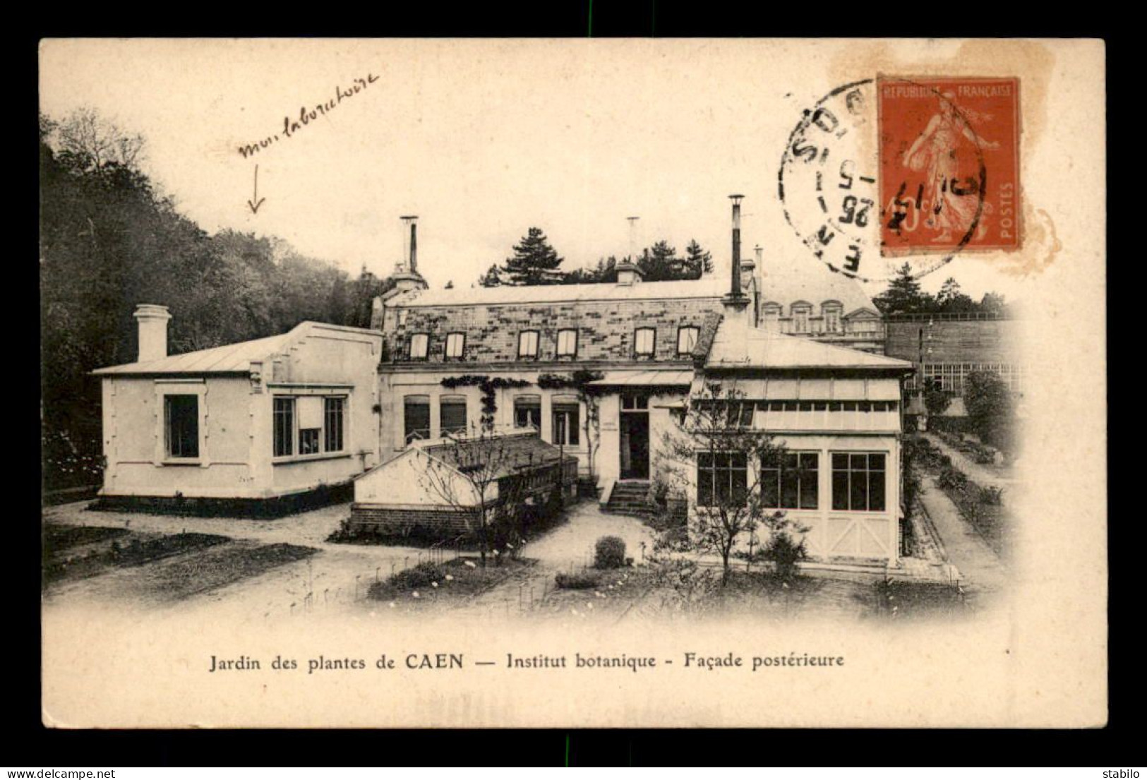 AUTOGRAPHE - S. HOUARD, BOTANISTE SUR CARTE DE L'INSTITUT BOTANIQUE DE CAEN (CALVADOS) - Andere & Zonder Classificatie