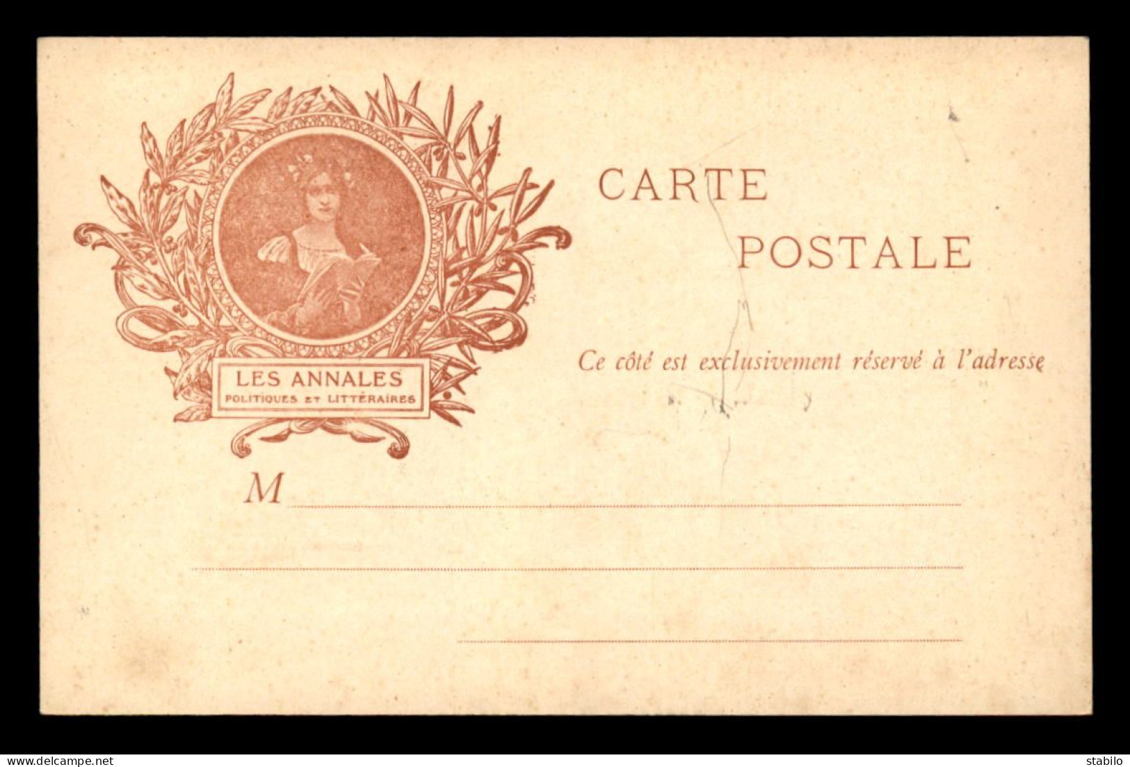 AUTOGRAPHE - YVONNE SARCEY (1869-1950) - 2 CARTES POSTALES EDITEES PAR LES ANNALES - Sonstige & Ohne Zuordnung