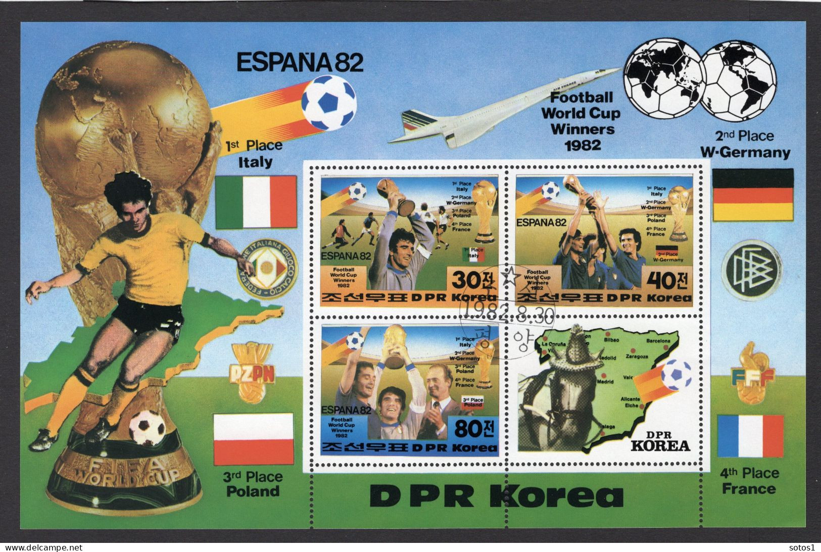 KOREA-NOORD Mi. 2272-2273 BL124° Gestempeld 1982 - Corea Del Norte