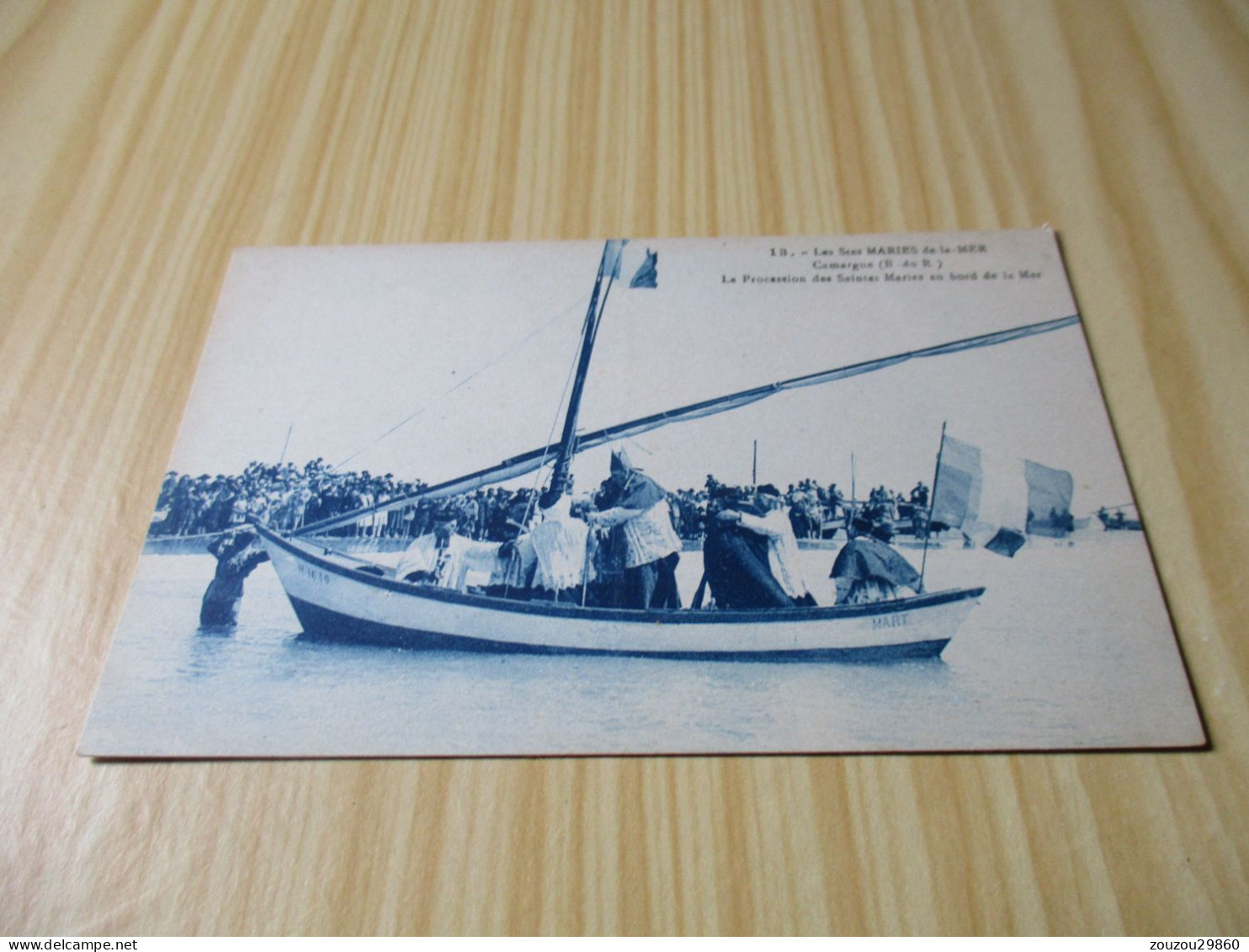 CPA Les Saintes-Maries-de-la-Mer (13).La Procession Des Saintes Maries Au Bord De La Mer - Carte Animée. - Saintes Maries De La Mer