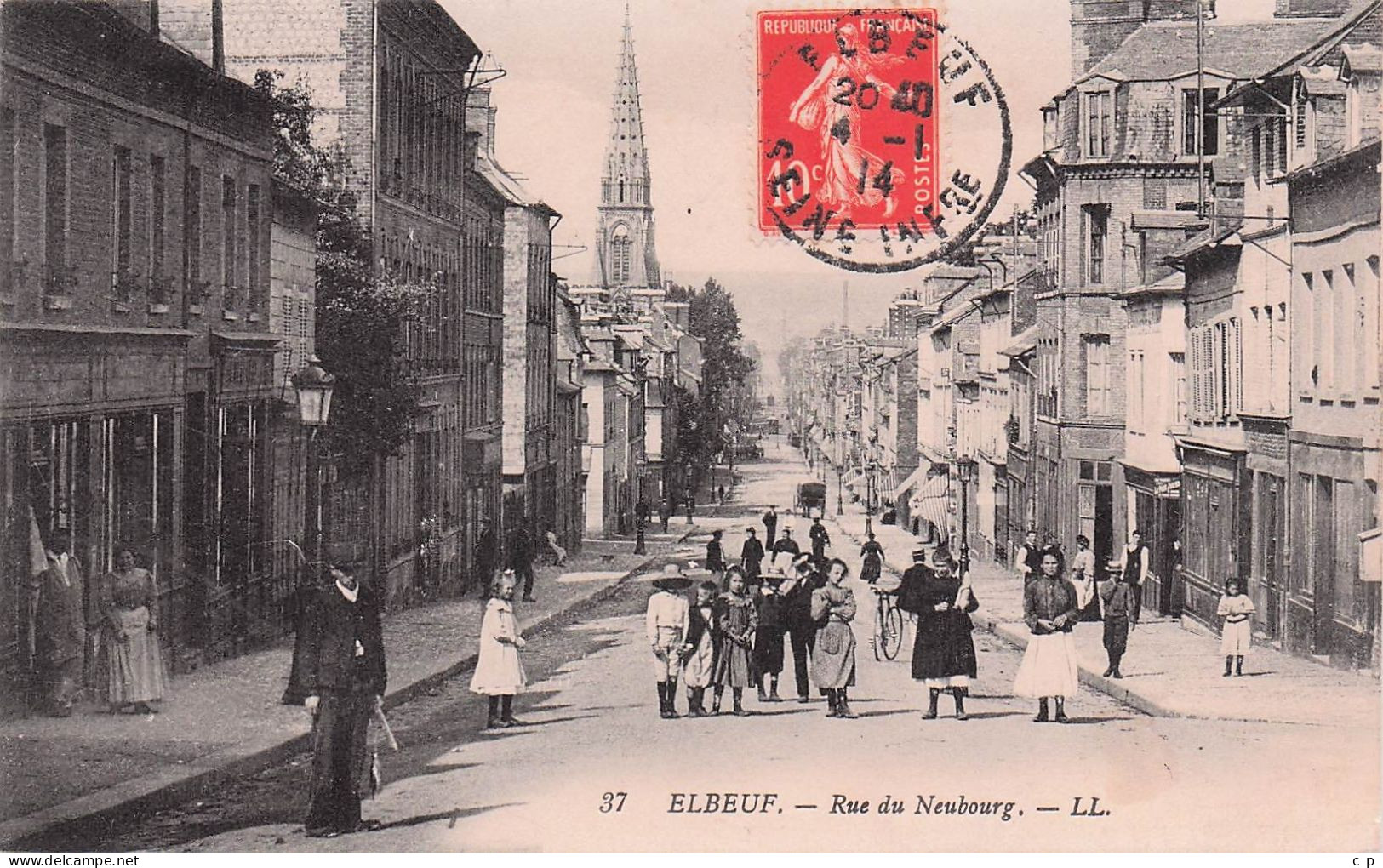 Elbeuf - Rue De Neubourg -  CPA °J - Elbeuf