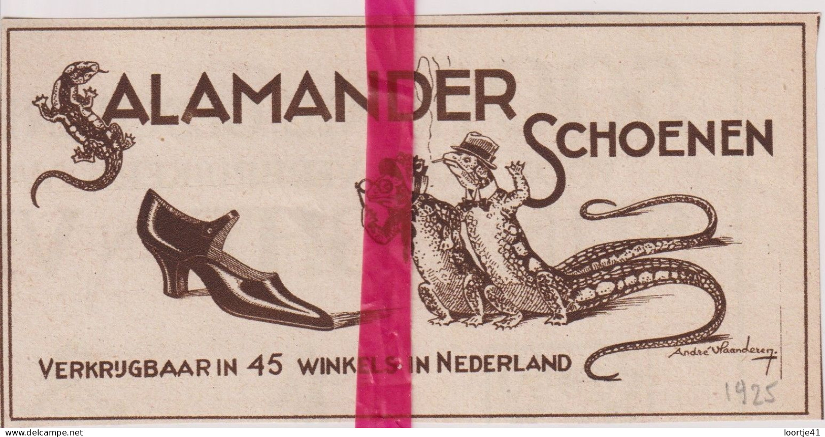 Pub Reclame - Schoenen Salamander - Orig. Knipsel Coupure Tijdschrift Magazine - 1925 - Werbung