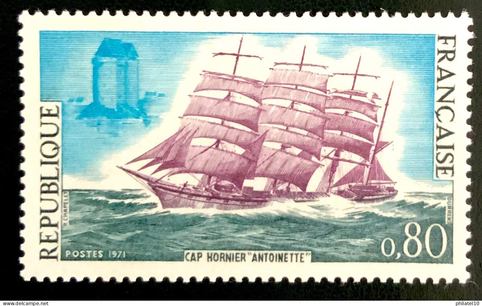 1971 FRANCE N 1674 - CAP HORNIER ANTOINETTE - NEUF** - Unused Stamps