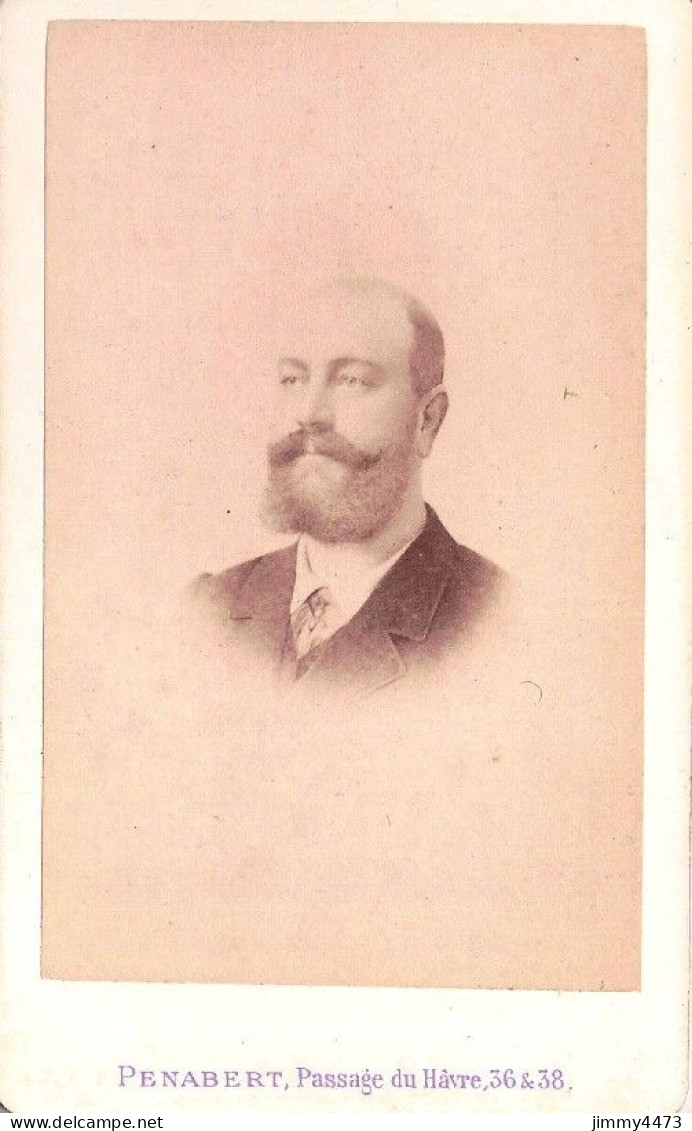 CARTE CDV - Edit. G. PENABERT - Portrait D'un Homme Barbu à Identifier - Tirage Aluminé 19 ème - Old (before 1900)