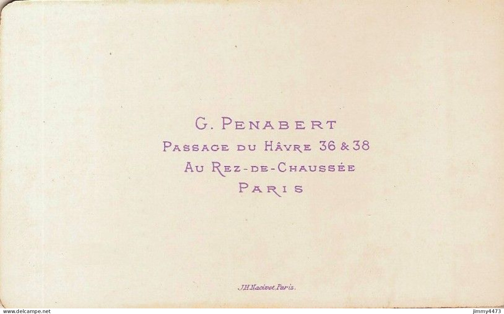 CARTE CDV - Edit. G. PENABERT - Portrait D'un Homme Barbu à Identifier - Tirage Aluminé 19 ème - Old (before 1900)