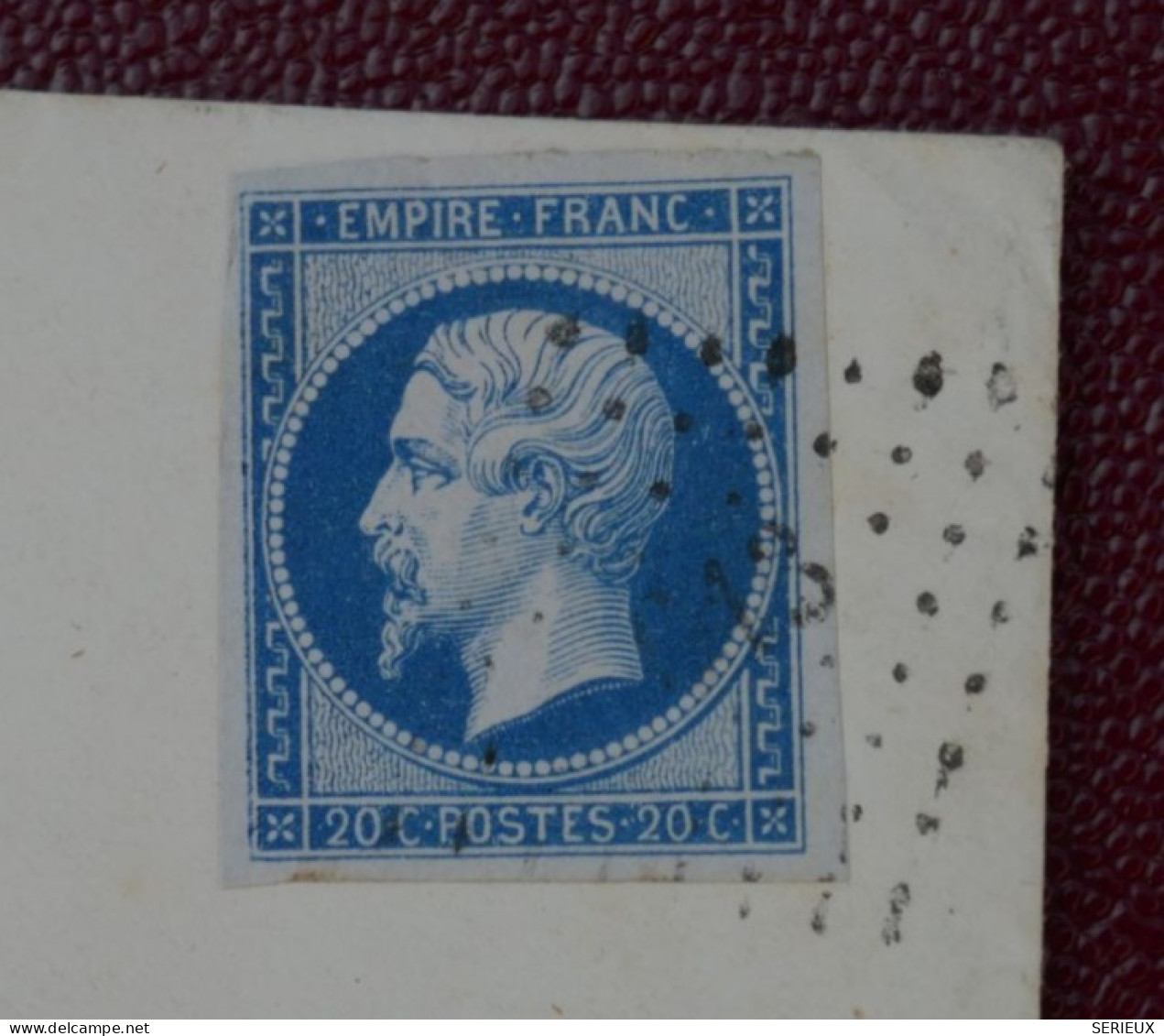 FRANCE LETTRE  1856 PETIT BUREAU SECRETAN  +N° 14 BIEN MARGé+ AFF. INTERESSANT+DP7 - 1853-1860 Napoléon III