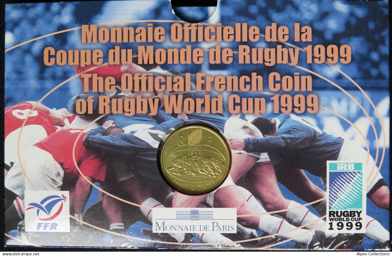 F1004.01 - COFFRET BU - FRANCS - 1999 - 1 Franc Coupe Du Monde 1999 - BU, BE & Münzkassetten