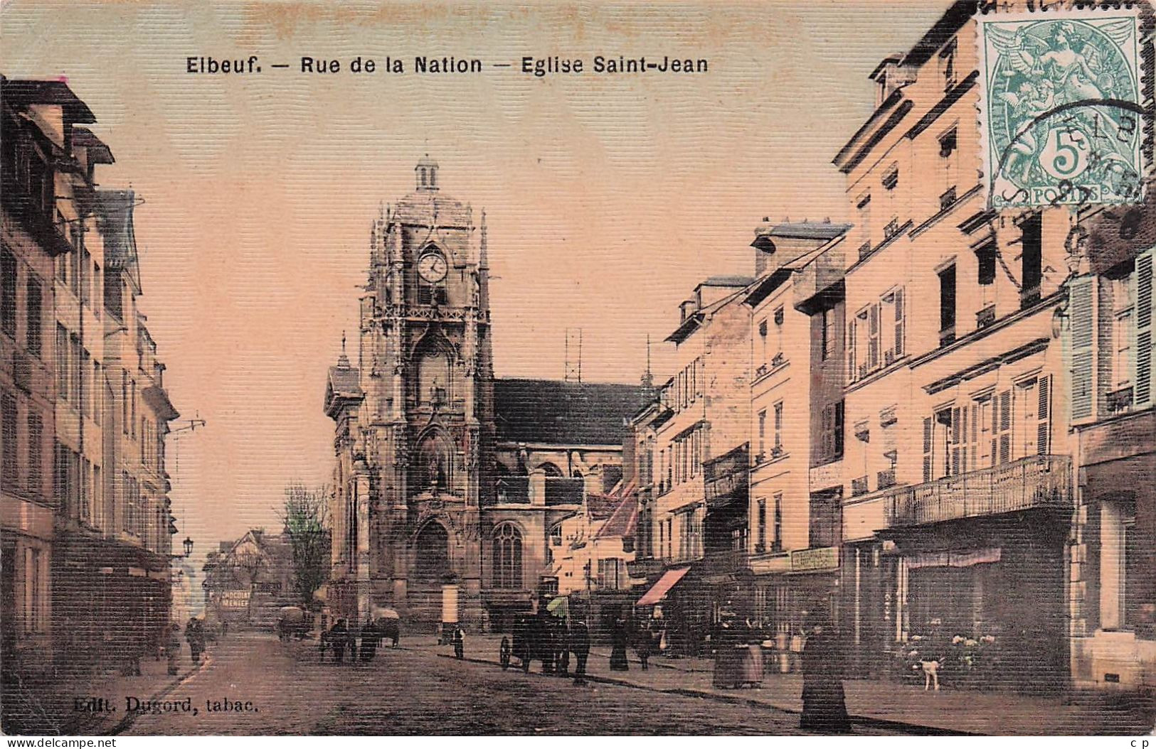 Elbeuf - Rue De La Nation  -   CPA °J - Elbeuf