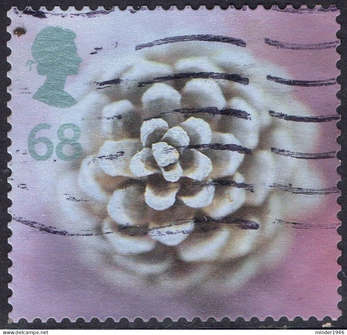 GREAT BRITAIN 2002 QEII 68p Multicoloured Christmas-Pine Cone SG2325 FU - Used Stamps
