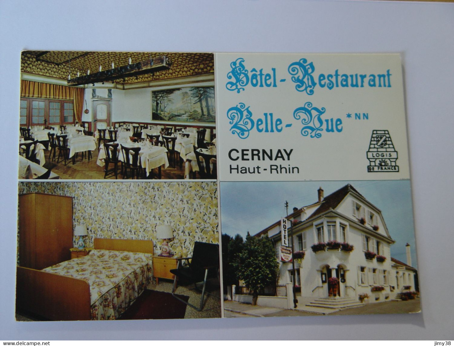 HAUT RHIN-CERNAY-HOTEL RESTAURANT BELLE VUE-10 RUE MARECHAL FOCH - Cernay