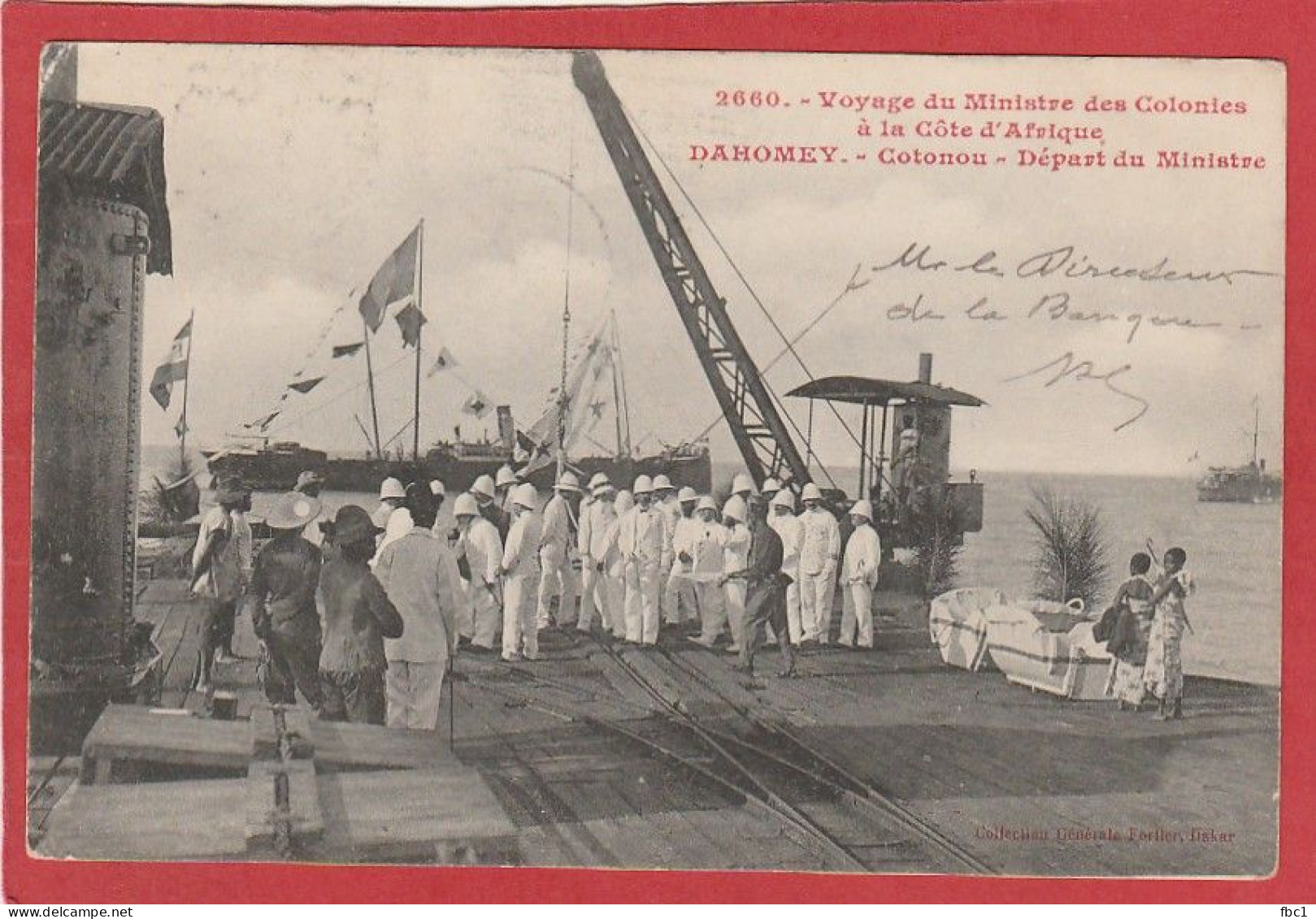 Dahomey - Voyage Du Ministre Des Colonies - Cotonou Départ Du Ministre (Fortier N°2660) - Dahomey