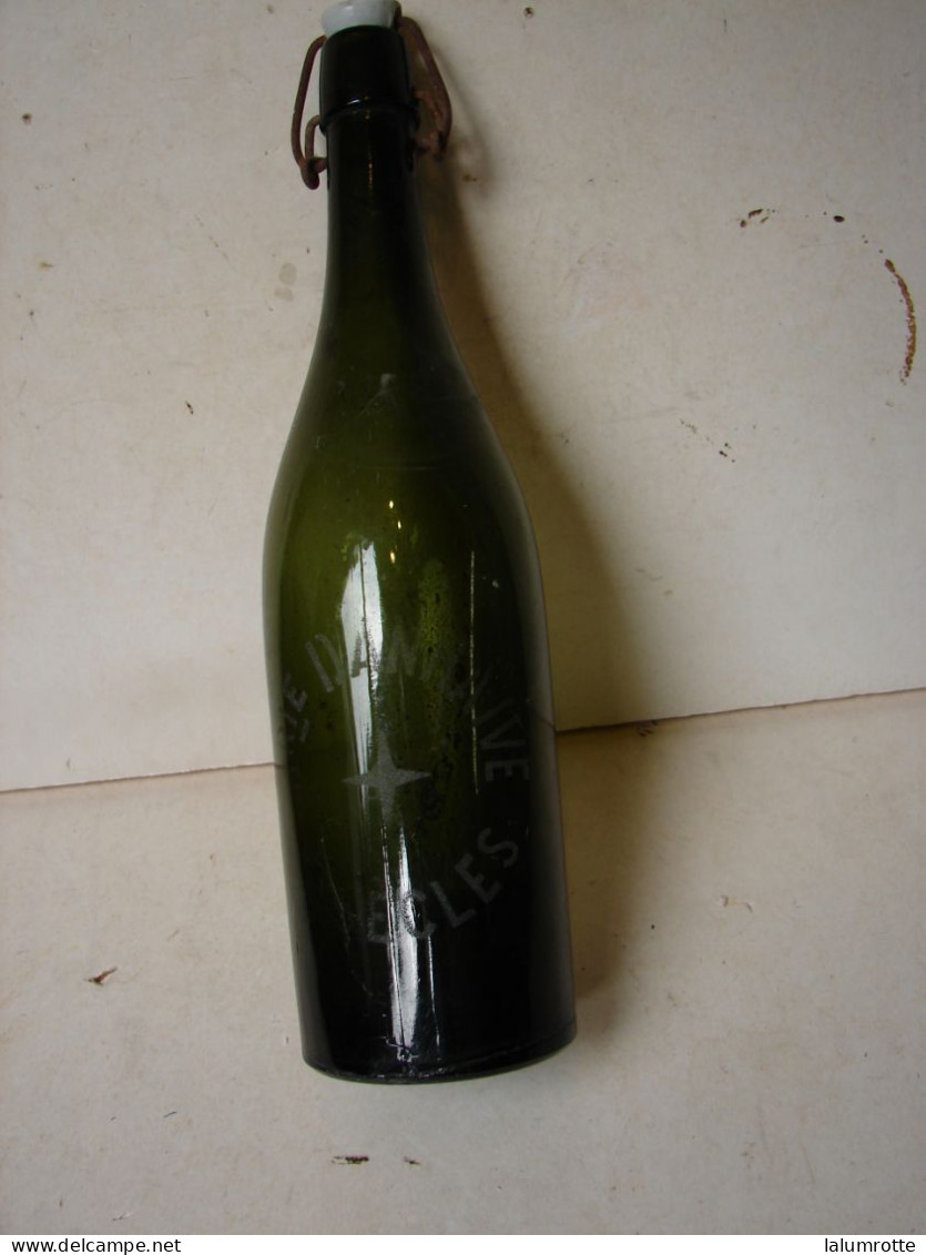 Lot. 2026.  Ancienne Grande Bouteille De Bière Brasserie Danhaive à Basècles. - Birra