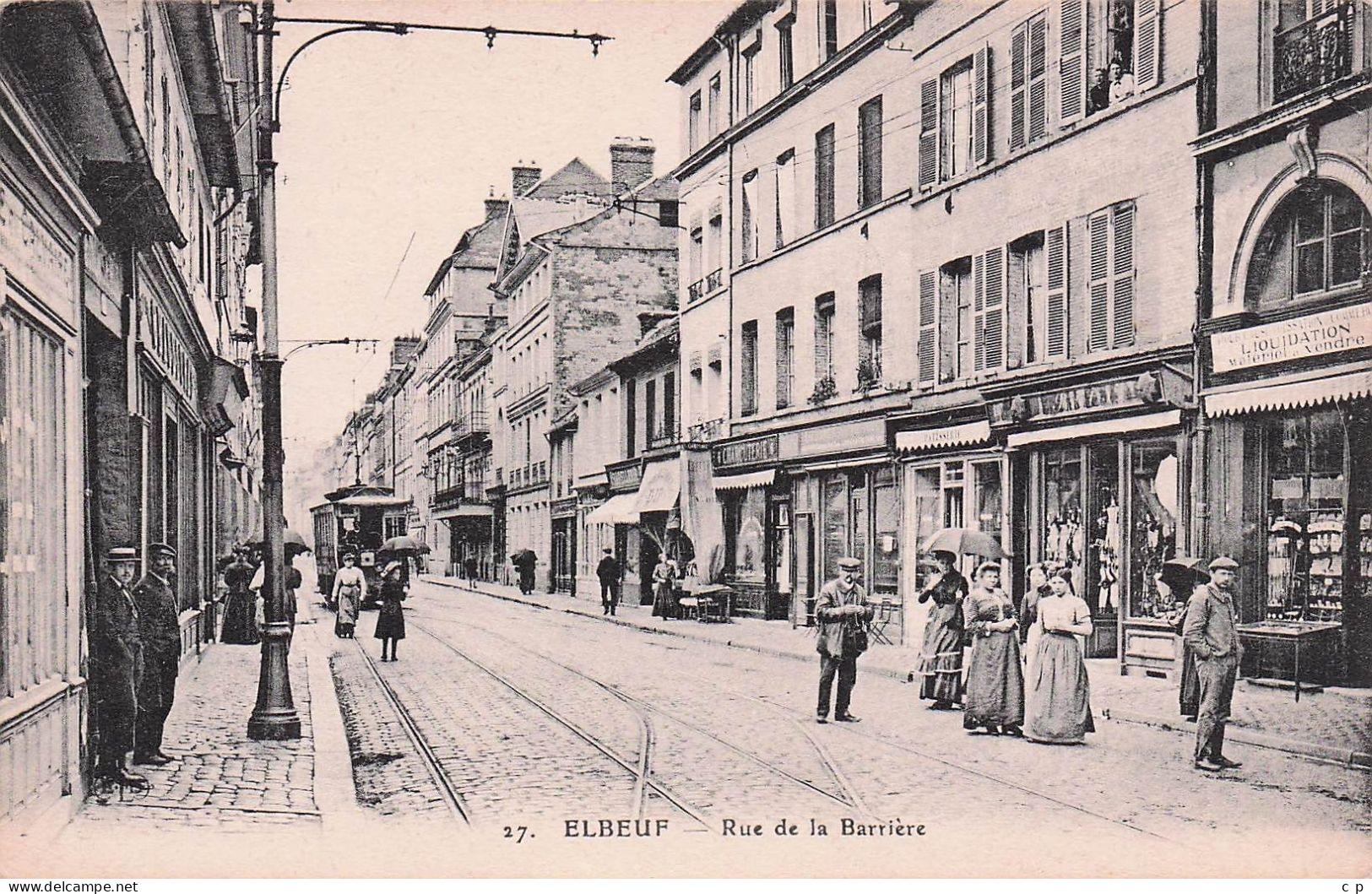 Elbeuf - Rue De La Barriere -   CPA °J - Elbeuf