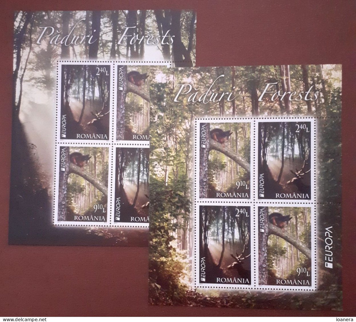 Romania 2011 - Europa CEPT , Forests , Souvenir Sheet , MNH , Mi. Bl 500-501 - Neufs