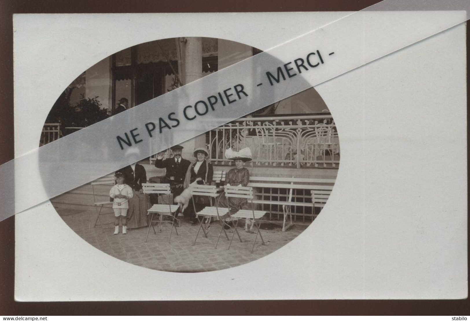 AUTOMOBILES - BERLIET - FAMILLE MARELLE DE ST-ETIENNE EN MAI 1908 - 7 CARTES PHOTOS ORIGINALES - Toerisme