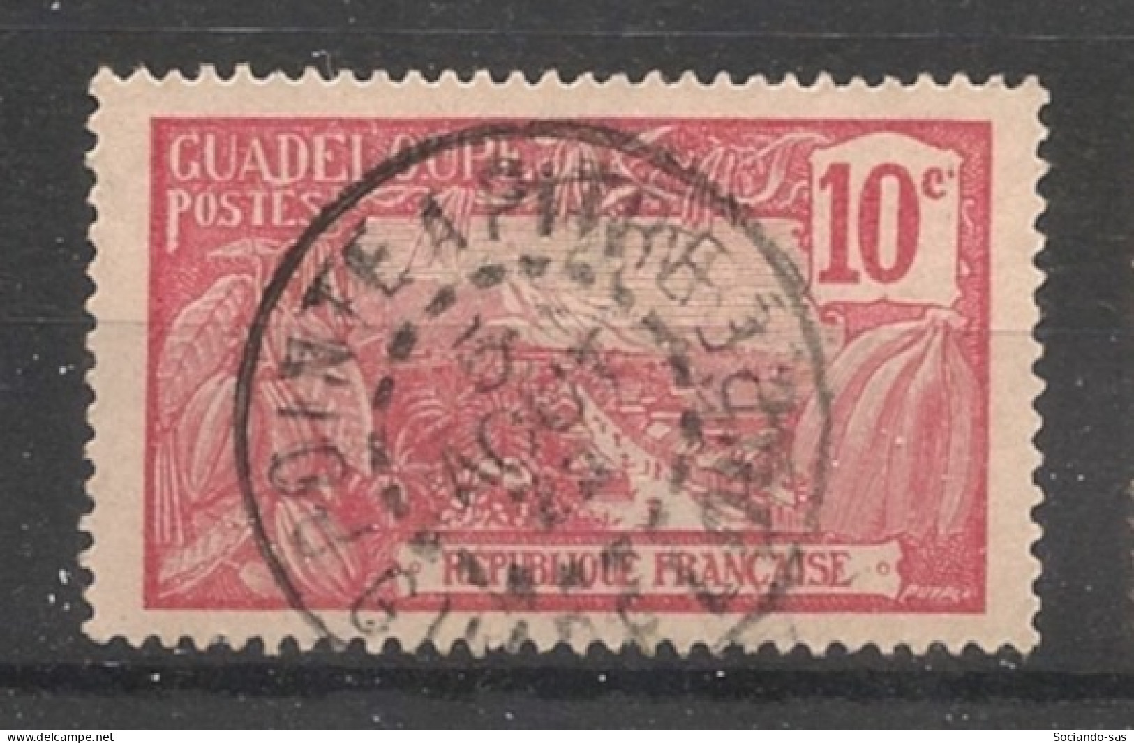 GUADELOUPE - 1905-07 - N°YT. 59 - Mont Houelmont 10c Rose - Oblitéré / Used - Oblitérés