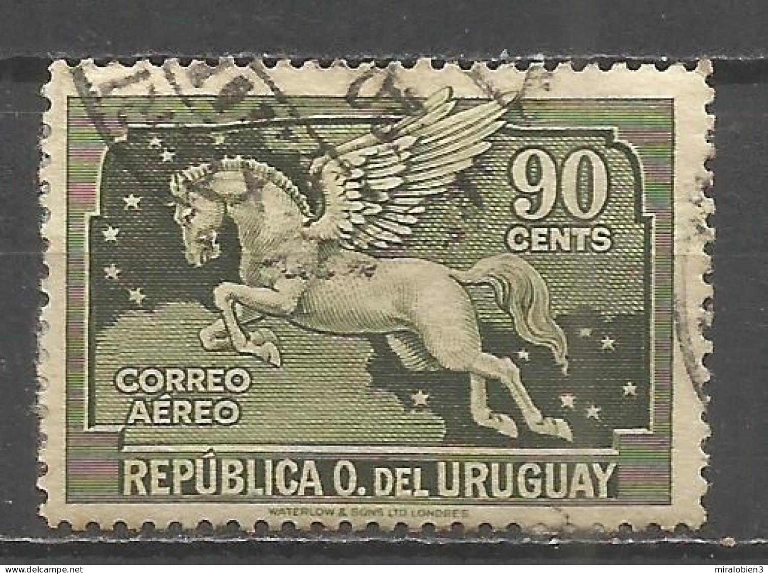 URUGUAY CORREO AEREO YVERT NUM. 50 USADO - Uruguay