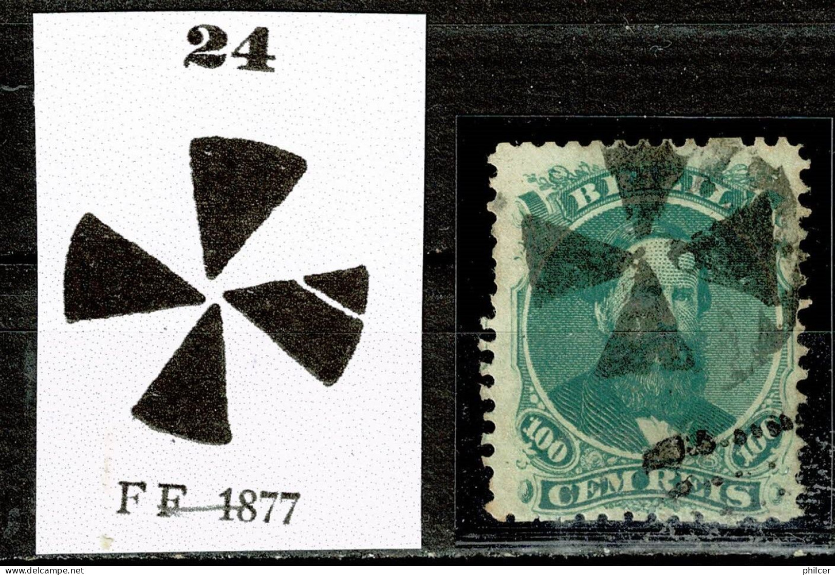 Brasil, 1866, # RH 27, Used - Used Stamps