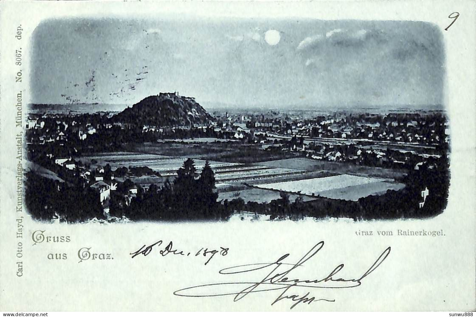 Gruss Aus Graz - Graz Vom Rainerkogel (Carl Otto Hayd 1898) - Graz